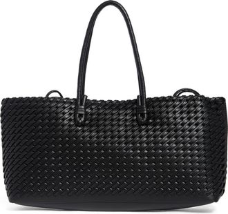 Moda Luxe Woven Stitch Shoulder Bag in Black at Nordstrom Rack