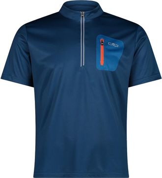 F.lli Campagnolo Radtrikot CMP, Herren, Gr. 58, blau (ocean), Obermaterial: 100% Polyester, Trikots Radtrikot, Fahrradshirt