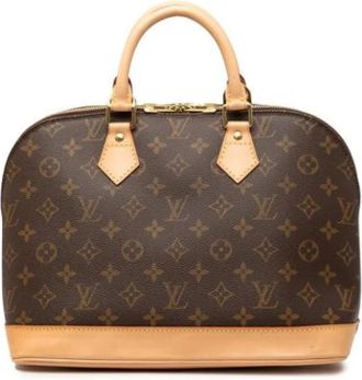 Louis Vuitton Pre-owned Monogram Handbag - Dames - Vintage Handtas - Bruin - ONE Size - Vintage