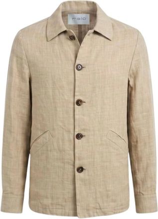 Malo Giacca con Chiusura a Bottoni - - Jackets - Uomo - Beige - L