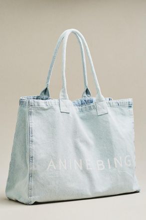 Anine Bing Leo Denim Tote Bag