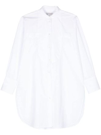 Alberto Biani Katoenen smoking blouse - Wit