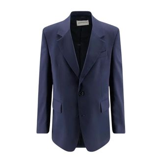 Amaranto Blazers, male, Blue, Size: XL Single-breasted Two-button Jacket