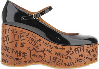 Chloé 80 mm Maxime pumps met sleehak - Zwart