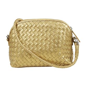 Dragon Diffusion Cross Body Bags, female, Yellow, Size: ONE SIZE Chunky Fellini Leather Shoulder Bag