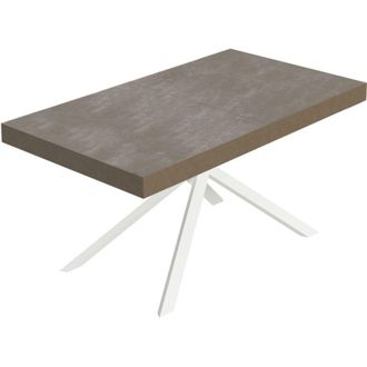 Itamoby Itamoby - Tavolo allungabile 160/244x80 cm Niket tortora gambe bianche