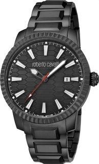 Roberto Cavalli by Franck Muller Quartz Black Dial Mens Watch