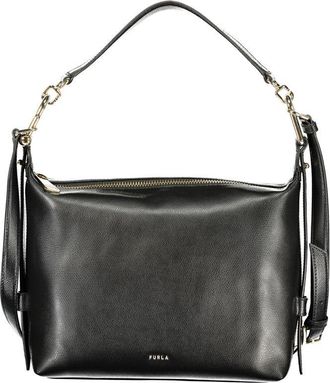 Furla Nero Leather Women Womens Handbag