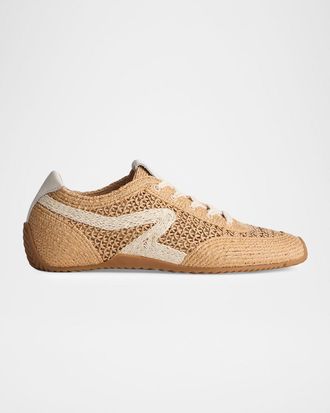 Rag & Bone Retro Runner Slim Raffia Sneakers