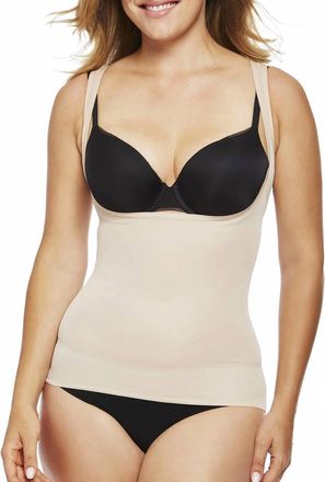 Naomi & Nicole Unbelievable Comfort Open-Bust Shaping Tank In Beige