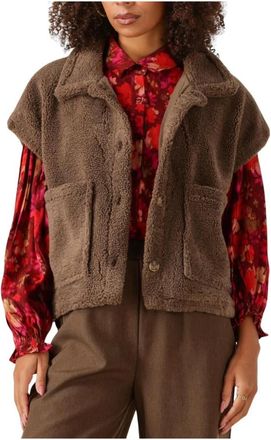 Ydence Gilet Rejou - Dames - Jassen - Bruin - XL - Jassen