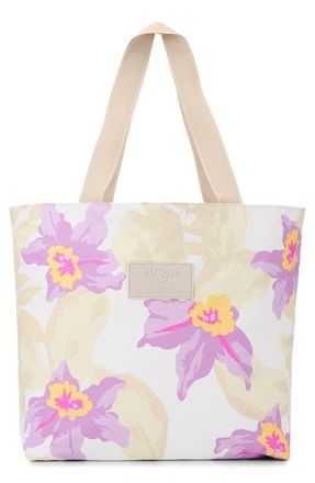 Aloha Collection Day Tripper Makana Water Resistant Tote in Beige Lavander at Nordstrom