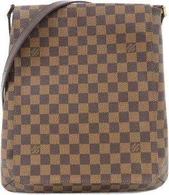 Louis Vuitton Pre-owned Musette Damier Schoudertas - Dames - Vintage Schoudertas - Bruin - ONE Size - Vintage