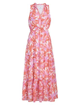 Gina Bacconi Womens Roweena Summer Dress - Coral - Size X-Large