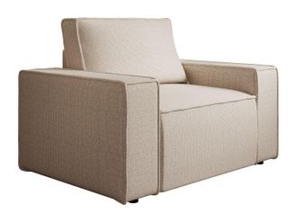 Vente-Unique Sill&oacute;n de tela beige AMELIA