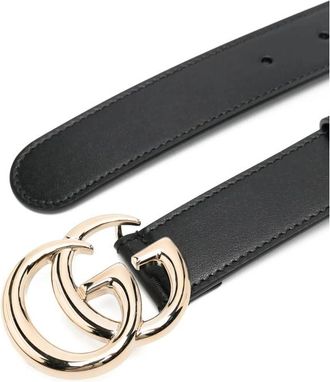 Gucci Double G-buckle Leather Belt