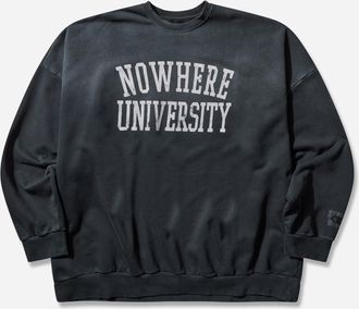 Champion Men s Nowhere University Crewneck Sweatshirt Black