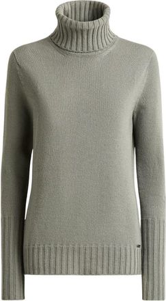 Kiton Kasjmier Polo Hals Trui - Dames - Cashmere truien - Grijs - XS - Kasjmier - Truien & Vesten