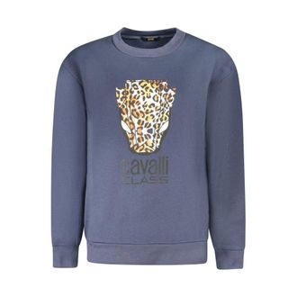 Cavalli Blu Polyester Dames Sweatshirt