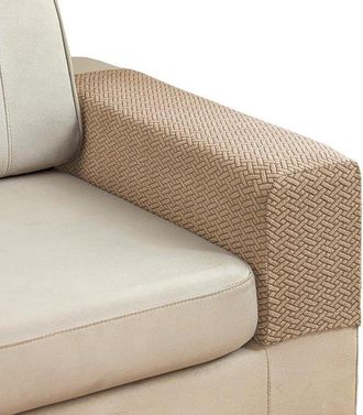 OEM Fundas Para Reposabrazos De Sof&aacute; (2 Unidades), Fundas Lavables Para Reposabrazos De Sof&aacute;, Fundas El&aacute;sticas Para Reposabrazos Sof&aacute; (blanco Roto)