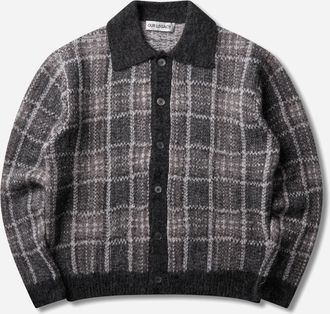 Our Legacy Men s Evening Polo Grand Check Fuzzy Alpaca