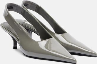 Toteme Patent leather slingback pumps