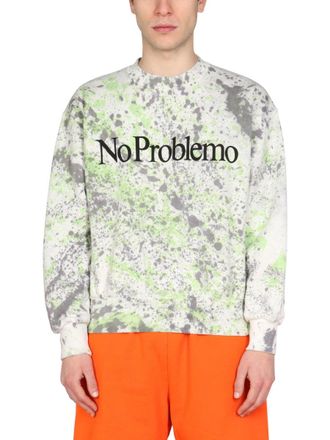 Aries Printed Cotton Sweatshirt - Multicolor