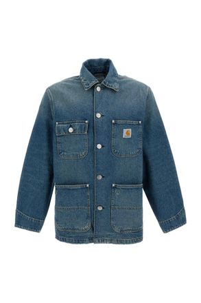 Carhartt Work in Progress Classic Chore Denim Jacket with Buttoned Pockets