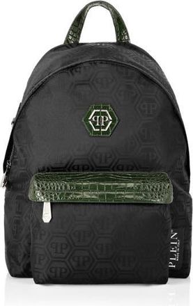 Plein Sport Nylon Backpack Monogram Men in Black at Nordstrom