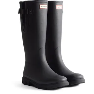Hunter Downpour Verstelbare Rubberlaarzen voor Mannen - Zwarte Wellingtonboots