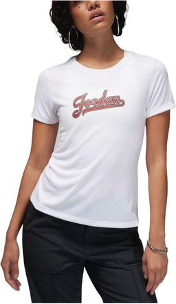 Air Jordan (WMNS) Air Jordan Graphic Slim Fit T-shirt Asia Sizing White FN5390-100
