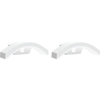 vidaXL Vidaxl - L&aacute;mparas De Pared Led Exterior Con Sensor 2 Uds Aluminio Blanco