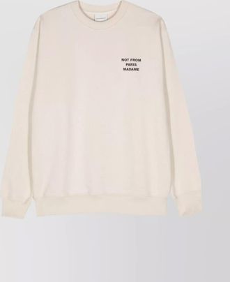 Dr&ocirc;le de Monsieur cotton logo print sweatshirt