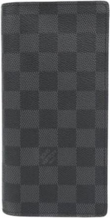 Louis Vuitton Pre-owned Long wallet (bi-fold) - Heren - Vintage Accessoires - Grijs - ONE Size - Vintage