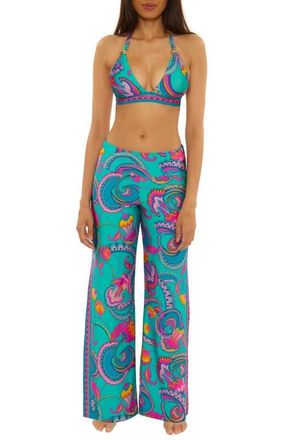 Trina Turk Mykonos Cover-Up Pants in Pink Multi at Nordstrom, Size Medium