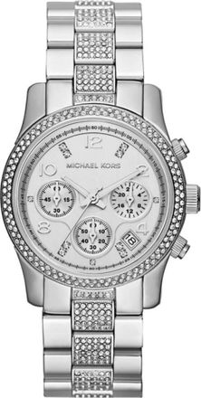 Michael Kors RVS Dameshorloge- Zilverkleurig - Dames - Horloges - Grijs - ONE Size - Accessoires