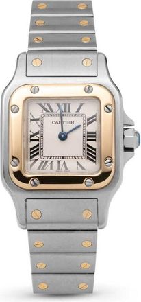 Cartier Pre-owned Cartier Santos De Cartier Galbee Quartz White Dial Ladies Watch 1567