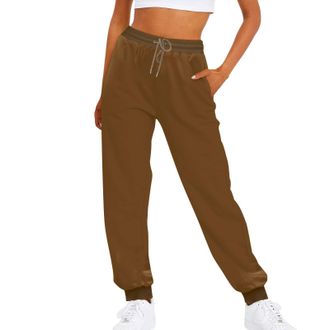 Generic Womens Plain Tracksuit Bottoms Harem Joggers Pants with Pockets Tapered Leg Sweatpants Running Workout Pants Basic Trousers Casual Lounge Wear Workout