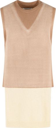 Maison Margiela Beige Virgin Wool Vest