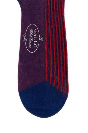 Gallo Mens Two-Tone Cotton Socks Ribes Exterior: Calze