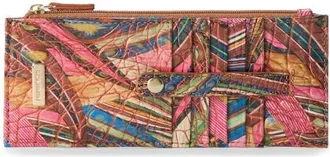 Brahmin Muse Melbourne Croc Embossed Leather Card Wallet in Sunleaf at Nordstrom