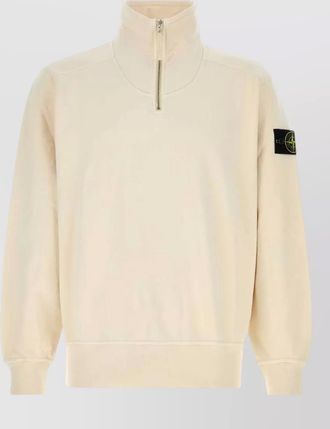 Stone Island cotton half-zip sweatshirt