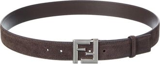 Fendi Fendi Ff Logo Suede Belt