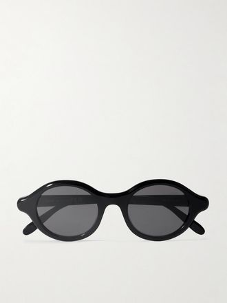 Loewe Occhiali Da Sole In Acetato Con Montatura Rotonda - Nero