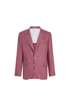 Brunello Cucinelli Hopsack blazer in Coral at Nordstrom, Size 60 It