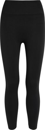 Spanx Ribbed Sculpting Knit Cropped Leggings - Black - XL (UK16 / XL)