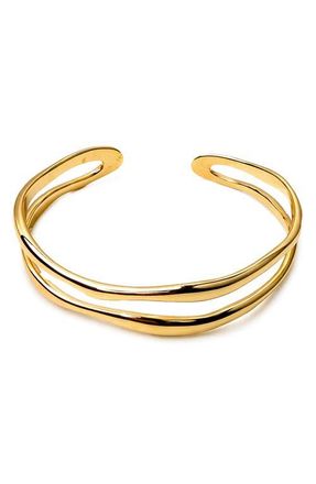 Panacea Double Row Cuff Bracelet in Gold at Nordstrom