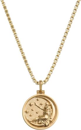 Awe Inspired Mini Goddess Pendant Necklace in 14K Gold Vermeil at Nordstrom