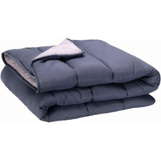 Pikolin Home Piumino Reversibile 300 gr - Imbottitura Nordica Bicolore - Per Letto da 150 - Tocco Piuma, Caldo, Traspirante, Colore Grigio Chiaro/Grigio Naturale