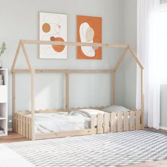 vidaXL Vidaxl - Cama Con Forma De Casa Para Ni&ntilde;os Madera Maciza Pino 90x190 Cm